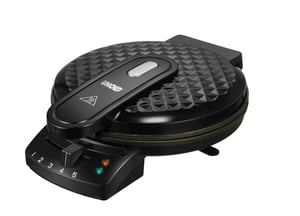 Unold 48235 Waffeleisen für 1 Waffel, 1200 W, schwarz, Edelstahl