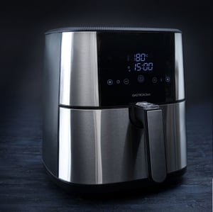 GASTRONOMA 18290002 Single-Basket 6 L Standalone 1800 W Low-Fat Fryer, Black, Stainless Steel