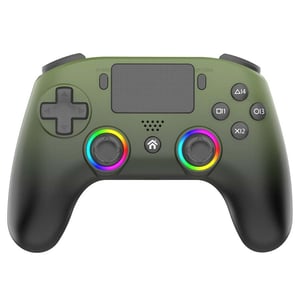 Subsonic SA5716-3 Gaming Controller, Green Gamepad, Analog/Digital, PC, PlayStation 5