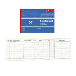 Herlitz 840645 Business Notebook, Blue, White, A6, 40 sheets