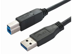 Bachmann 917.1205 USB-Kabel USB 3.2 Gen 1 (3.1 Gen 1) 1 m USB A – USB B Schwarz