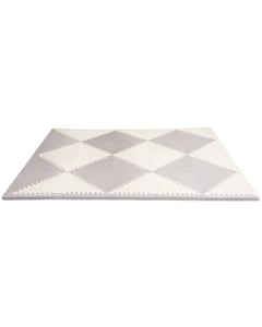 Skip Hop Playspot Geo Foam Floor Tiles Foam Cream, Gray Baby Play Mat