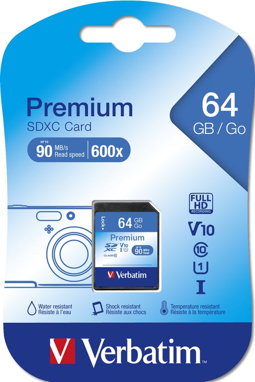 Verbatim Premium 64 GB SDXC Klasa 10