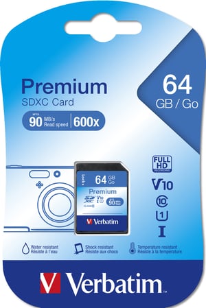 Verbatim Premium 64 GB SDXC Klasa 10
