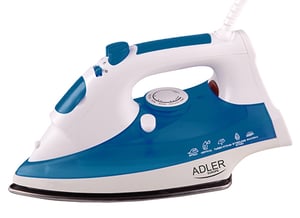 Adler AD 5022 Żelazko suche i parowe Płyta ceramiczna 2200 W Niebieski, Biały