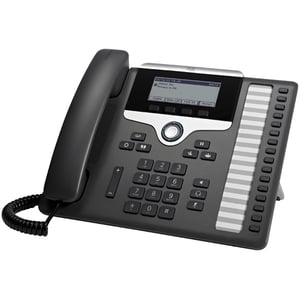 Cisco 7861 VoIP-Telefon, schwarz, silber, 16-zeiliges LCD-Display