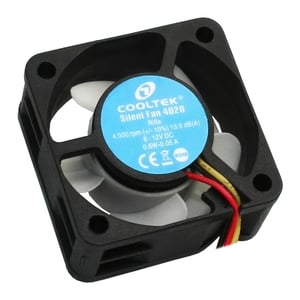 Cooltek Silent Fan 4020 Obudowa komputera Wentylator 4 cm Czarny, Biały