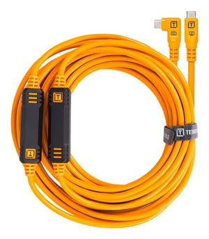 Tether Tools CUC31RT2-ORG kabel USB USB 3.2 Gen 1 (3.1 Gen 1) 9,4 m USB C 5 Gbit/s Pomarańczowy