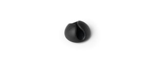 Durable Cavoline Clip 1 Desk Cable Holder, Black