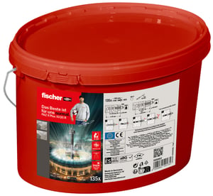 Fischer 568862 kotwa śrubowa/kołek rozporowy 135 szt.