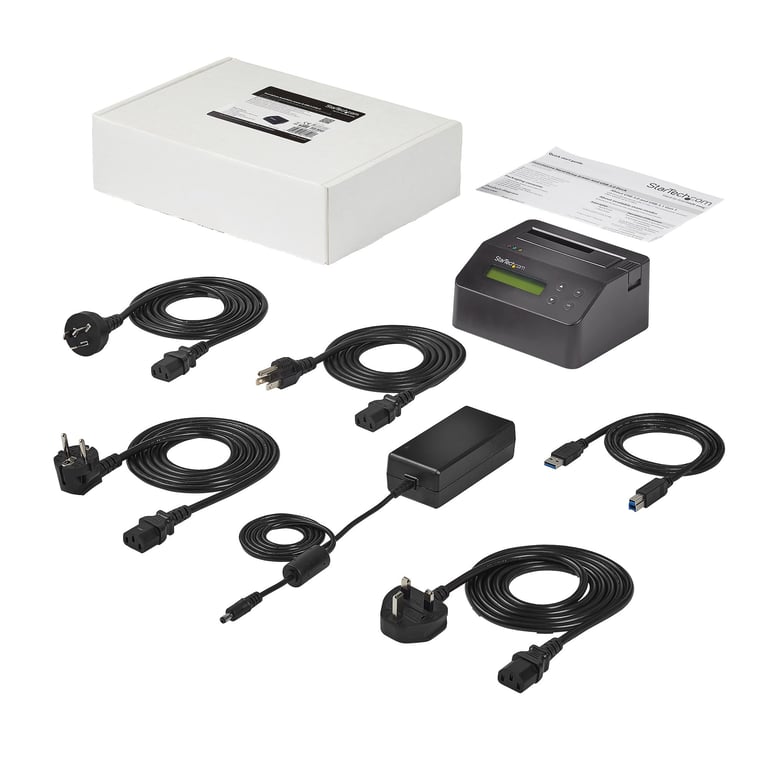 StarTech SDOCK1EU3P2 duplikator Duplikator HDD/SSD Czarny 1 kopii