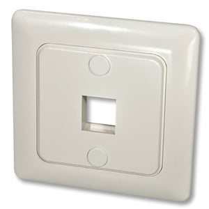 Lindy 60543 Outlet and Switch Frame, White