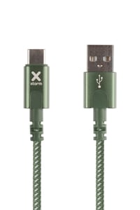 Xtorm CX2032 USB 2.0 Cable, 1 m, USB-A to USB-C, Green