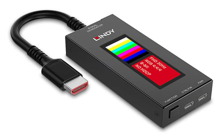 Lindy HDMI 8K30 Signal Generator Generator sygnału Czarny