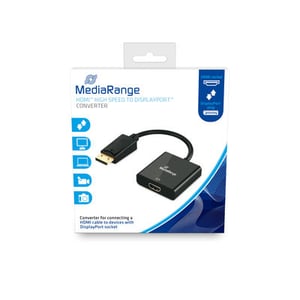 MediaRange MRCS177 adapter kablowy 0,2 m DisplayPort HDMI Svart