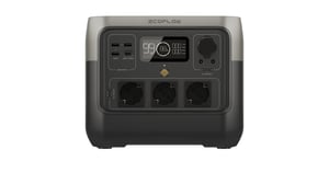 EcoFlow River 2 Pro bärbar strömstation med litium-järn-fosfat-batteri (LiFePO4), 800 W, 7,8 kg