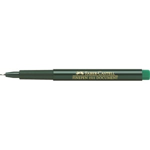 Faber-Castell 151163 finpenna, grön, 1 st.