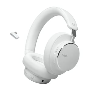 AKG N9 Hybrid Kopfhörer-Set (kabelgebunden und kabellos) Kopfbügel Bluetooth-Anrufe/Musik Weiß