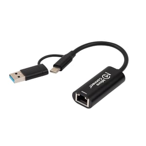 Microconnect MC-USBACNET2.5G USB-C-zu-RJ-45-Adapter, schwarz