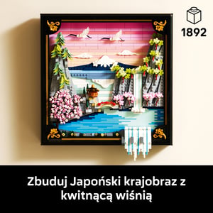 LEGO ART Japoński krajobraz z kwitnącą wiśnią