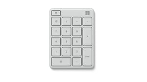 Microsoft Number Pad numeriskt tangentbord, universellt, Bluetooth, vitt