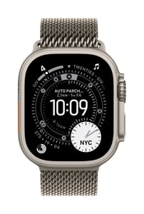 Apple MGHP4ZM/A Smart Personal Accessory Band, Natural Titanium