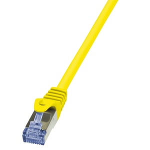 LogiLink 0.5 m Cat.6A 10G S/FTP Network Cable, Yellow, 0.5 m Cat6a S/FTP (S-STP)