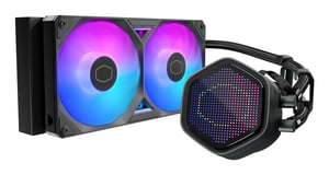 Cooler Master MasterLiquid Atmos II 240 Pixel LED Black Procesor Zestaw do chłodzenia płynami 12 cm Czarny 1 szt.