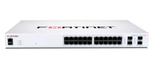 Fortinet FS-124F-POE przełącznik sieciowy Gigabit Ethernet (10/100/1000) Obsługa PoE 1U Biały