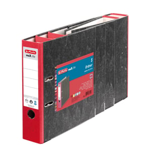 Herlitz 11012812 segregator A4 Czarny, Czerwony