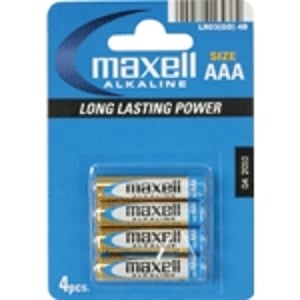 Maxell Battery Alkaline LR-03 AAA 4-Pack Jednorazowa bateria Alkaliczny