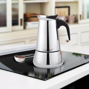 Maestro MR-1660 Kawiarka moka 0,3 l Czarny, Stal nierdzewna