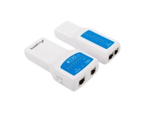 Lanberg NT-0402 Network Cable Tester, PoE Tester, Blue, White