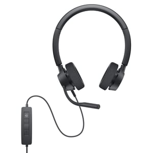 DELL WH3022 Headset, kabelgebunden, Kopfbügel, Büro/Callcenter, schwarz