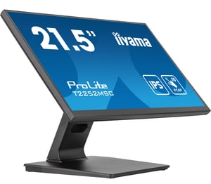 iiyama ProLite T2252MSC-B2 monitor komputerowy 54,6 cm (21.5") 1920 x 1080 px Full HD LCD Touchscreen, Black