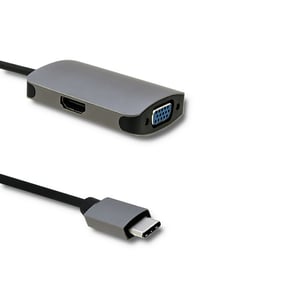 Qoltec 50380 zewnętrzna karta graficzna usb Szary