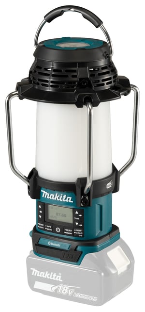 Makita DMR056 Radio, tragbar, analog und digital, schwarz, blau