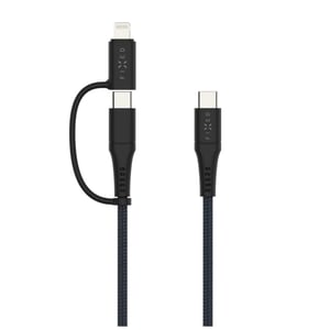 FIXED FIXDB-CCL2-GR kabel USB USB 2.0 2 m USB C USB C/Lightning 4,8 Gbit/s 60 W Czarny