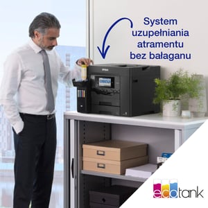 Epson EcoTank Wielofunkcyjna drukarka A4 L6550 z łącznością Wi-Fi, stałym zasilaniem w atrament i faksem