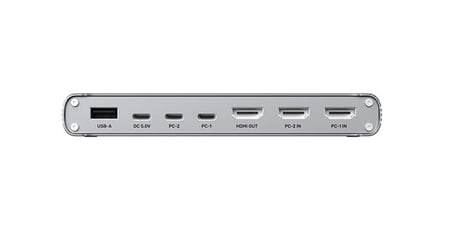UNITEK D1118AGY01-EU przełącznik KVM Szary