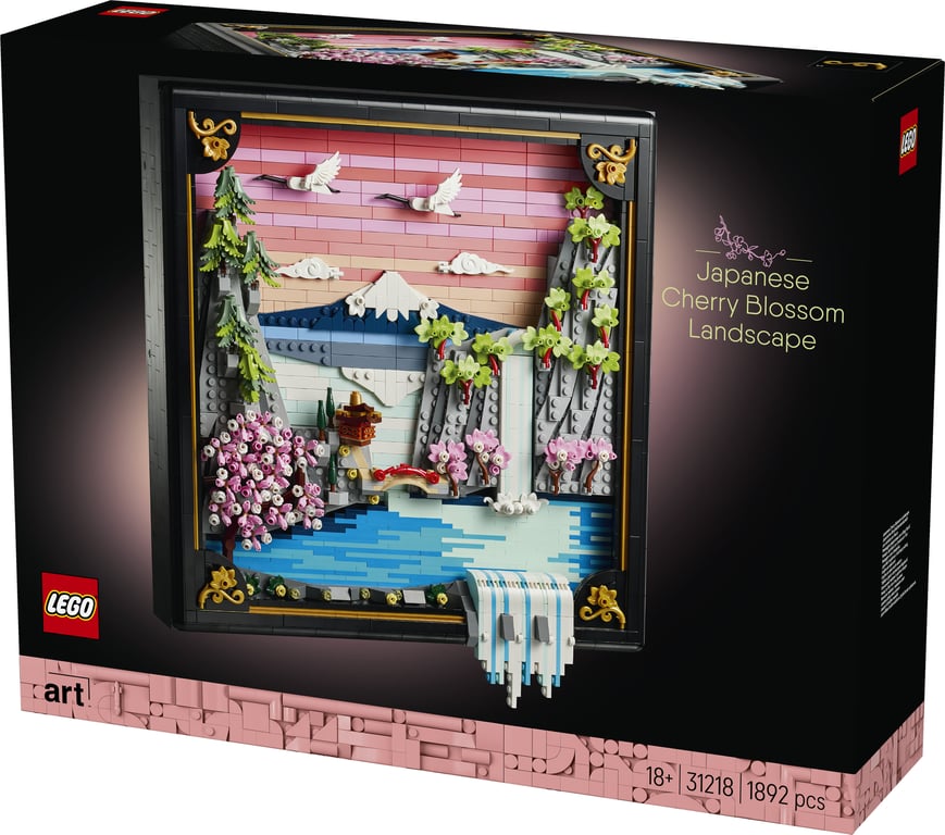 LEGO ART Japoński krajobraz z kwitnącą wiśnią