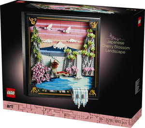 LEGO ART Japoński krajobraz z kwitnącą wiśnią