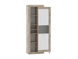 Tuckano Hyllor 91x196x42 ULTRA ek craft grå/vit högblank