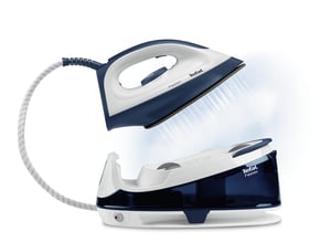 Tefal Fasteo SV6040 Dampfstation 2200 W 1,2 l Keramik-Bügelplatte Blau, Weiß