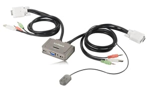 Edimax EK-2U2CA KVM Switch, Gray