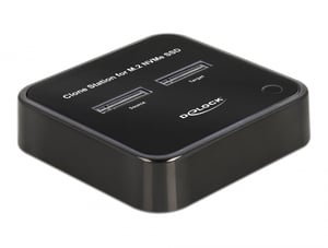 DeLOCK M.2 Docking Station for 2 x M.2 NVMe PCIe SSDs with Cloning Function