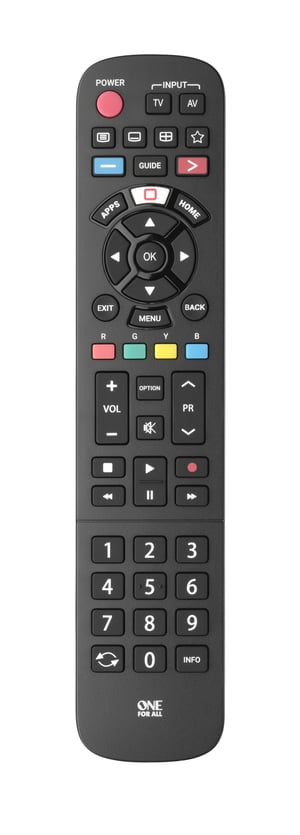 One For All TV Replacement Remotes URC4914 Remote Control Infrared Press the buttons