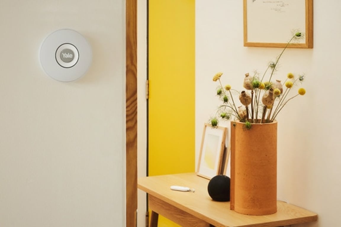 Yale Indoor Siren Syrena bezprzewodowa Wewnętrzna Szary, Biały