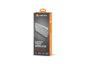 NATEC Trevi Wireless 10,000 mAh Lithium-Polymer (LiPo) Wireless Charging White
