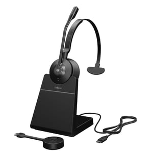 Jabra Engage 55 Zestaw słuchawkowy Bezprzewodowy Opaska na głowę Biuro/centrum telefoniczne Bluetooth Podstawka do ładowania Czarny